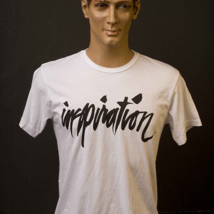 Official “Inspiration” t-shirt , design by Shawn Stussy, on sale soon!