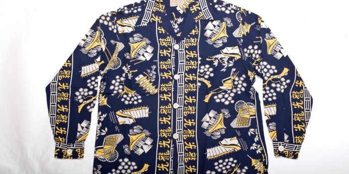 Vintage Auction File 35: Long-Sleeve Rayon Hawaiian Shirt “China” 
