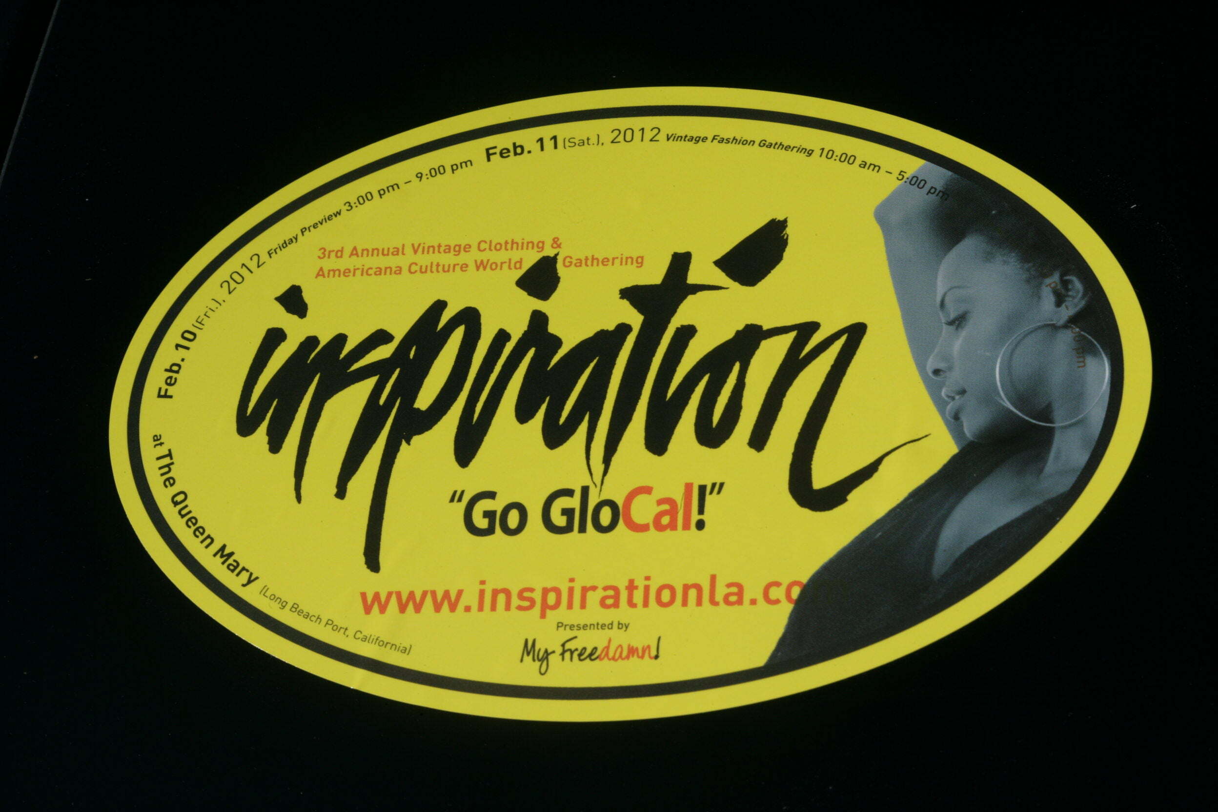 I got event Bumper OVAL Stickers “Inspiration” finally…..!!