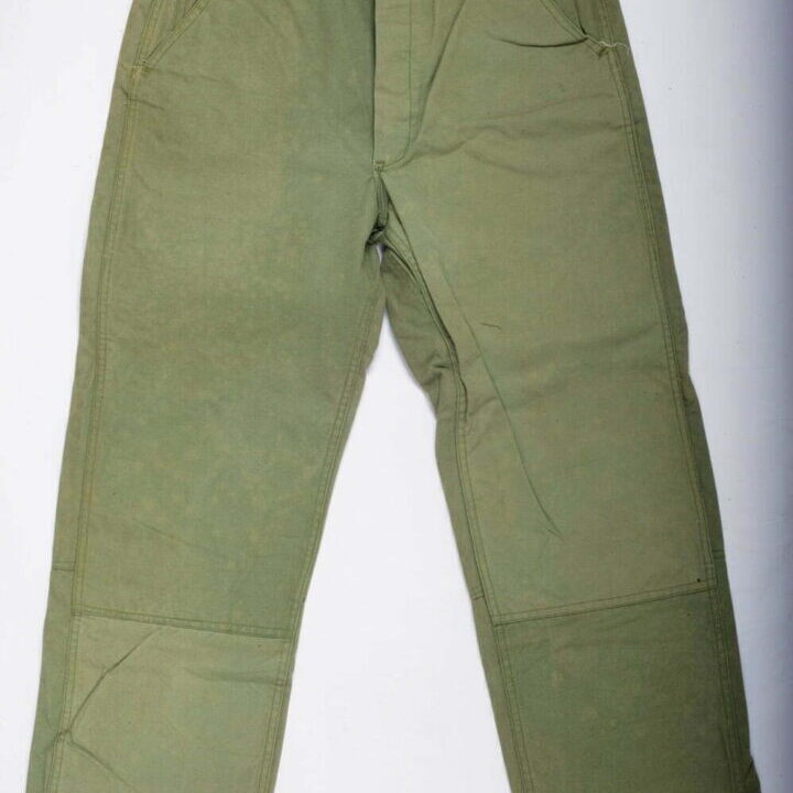 <!--:en-->Vintage Auction File 33: Khaki Military “Water Repellant” Canvas Trousers by Pay Day <!--:-->
