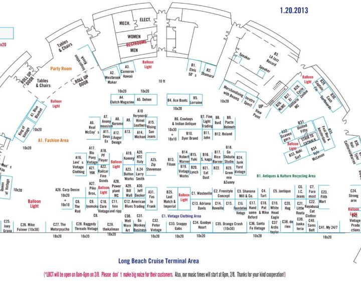For Exhibitors: updated floor Layout Spruce Goose Dome!