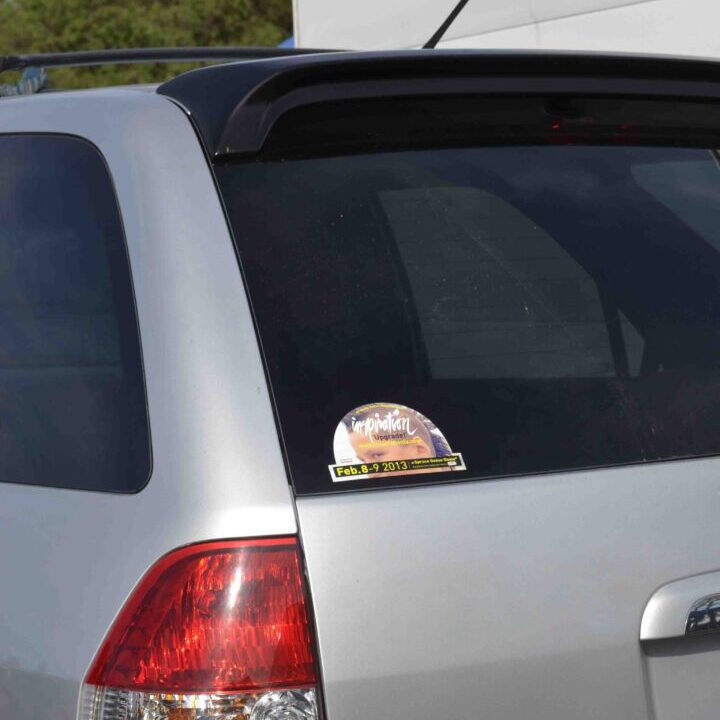 Do you want to put our event sticker on your cars?