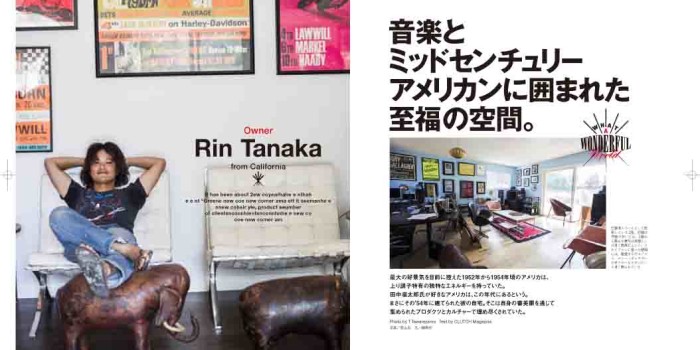 Also, latest CLUTH (Japanese) magazine featuring new RIN Studios, located in Long Beach, CA!