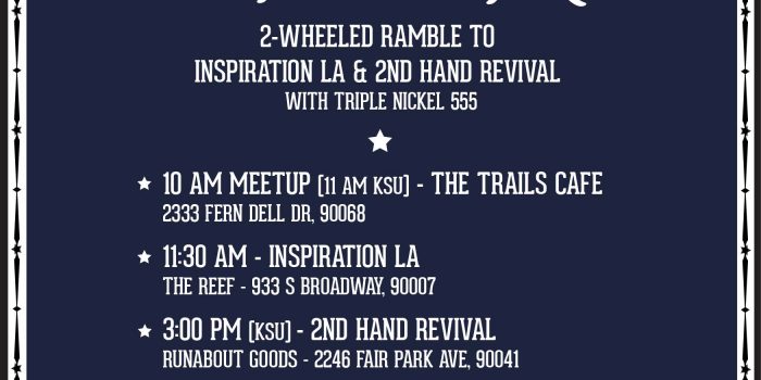 Stacie B. London planning “Inspiration LA Ride” on sunny 2/10! Enjoy good ride, dude!!!