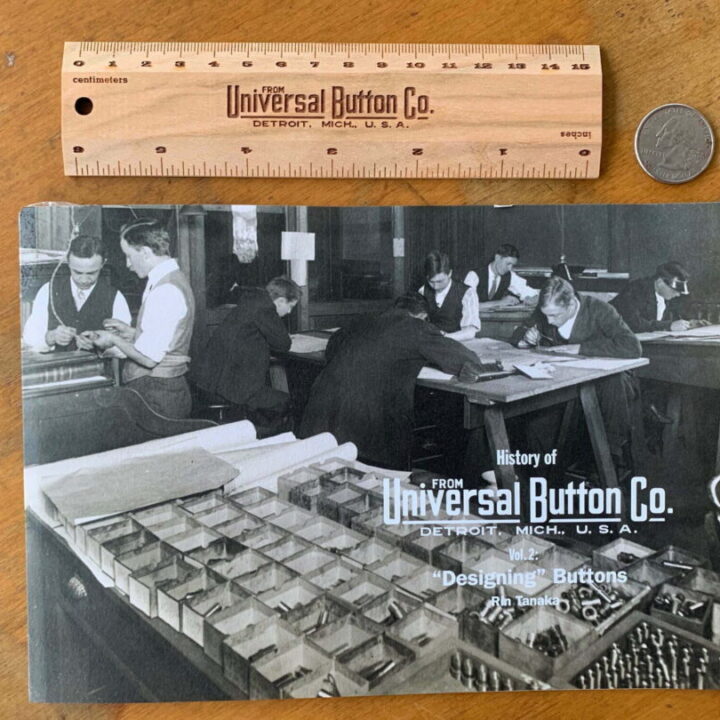 Free Giveaway 300 Wooden Rulers & 800 mini-catalog by Universal Button Co. (YKK)