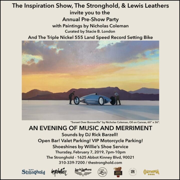 See you at Pre-Show Party: Stronghold in Venice tomorrow 2/7 (Thursday) 7-10pm!