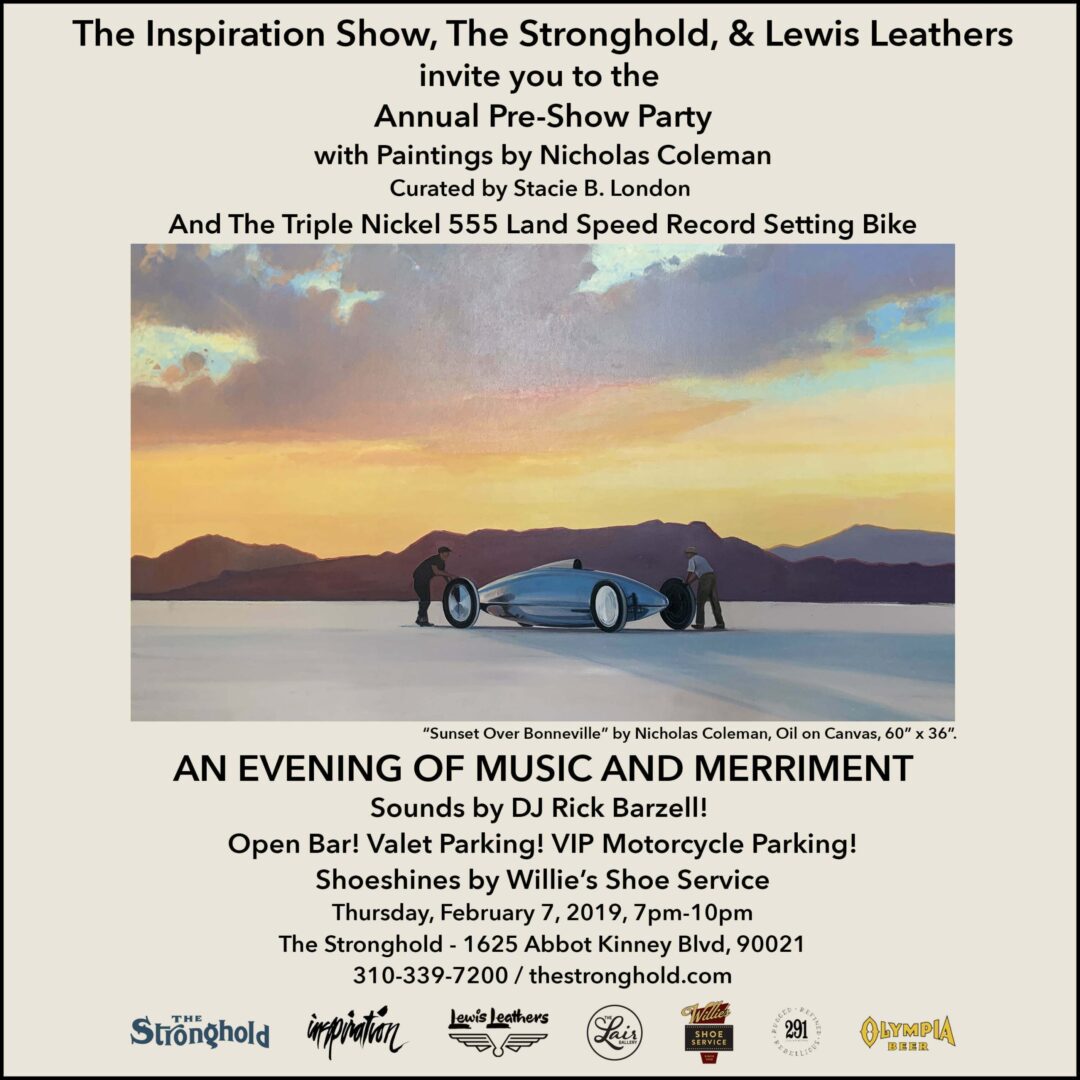 See you at Pre-Show Party: Stronghold in Venice tomorrow 2/7 (Thursday) 7-10pm!