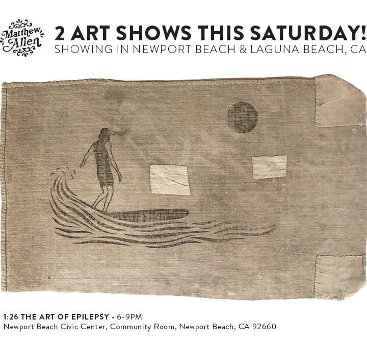 Matthew Allen will have 2 art shows on 9/21!!