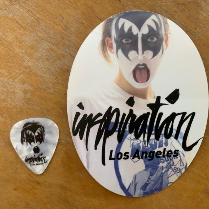 My new sticker and guitar pick!